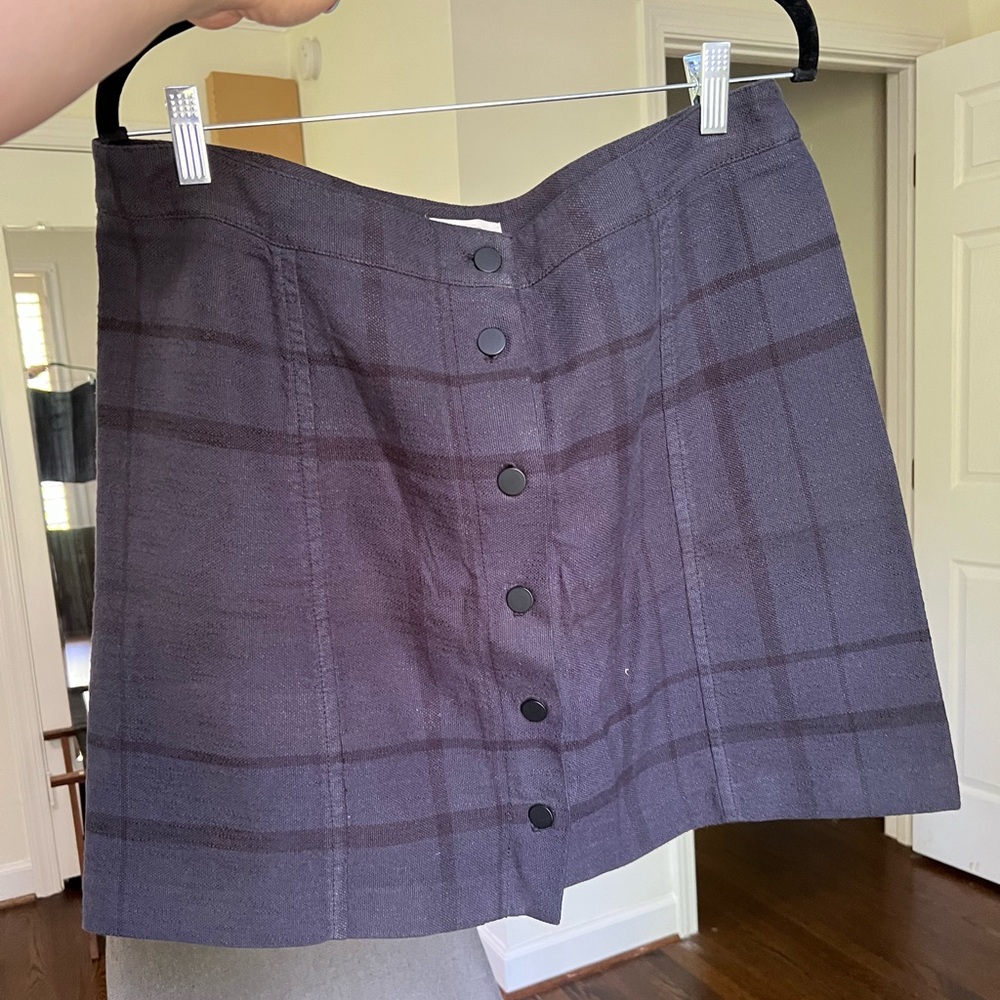 Loft button down skirt